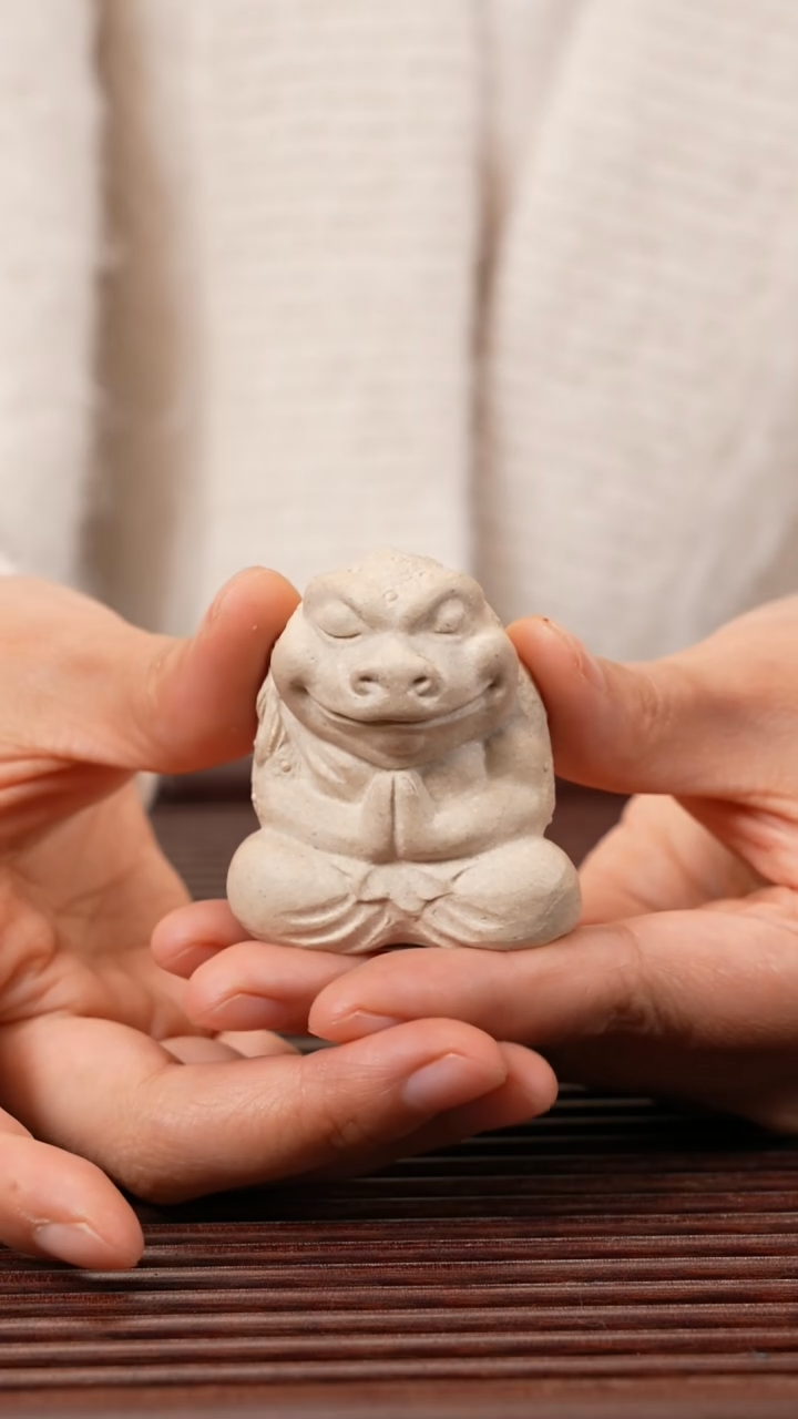 【闪购商品】紫砂茶宠打坐蟾仙