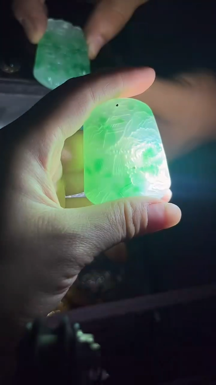 和田玉未镶嵌挂件和田玉牌.1件