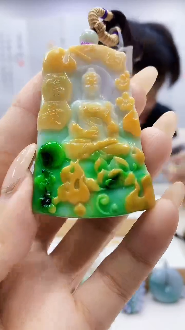 未镶嵌定制翡翠5145ty-毛货挂件13