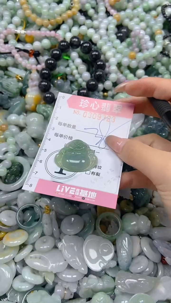 翡翠未镶嵌颈饰闪购0309323