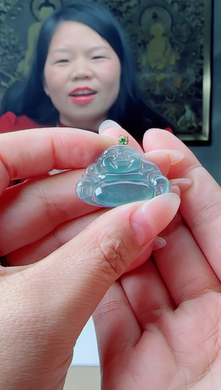 【闪购商品】翡翠颈饰18K金镶嵌多样性随机发其一