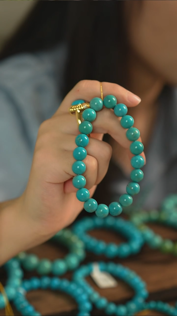 未镶嵌绿松石手串多样性发一