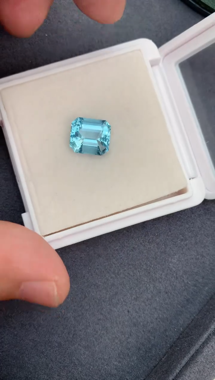 【闪购商品】海蓝宝石裸石未镶嵌4ct海蓝宝