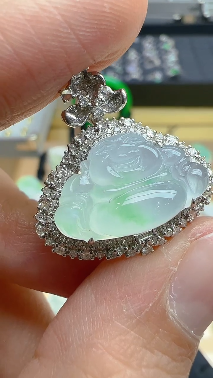 【闪购商品】翡翠吊坠(不含链)18K金镶嵌多样性团购发一件