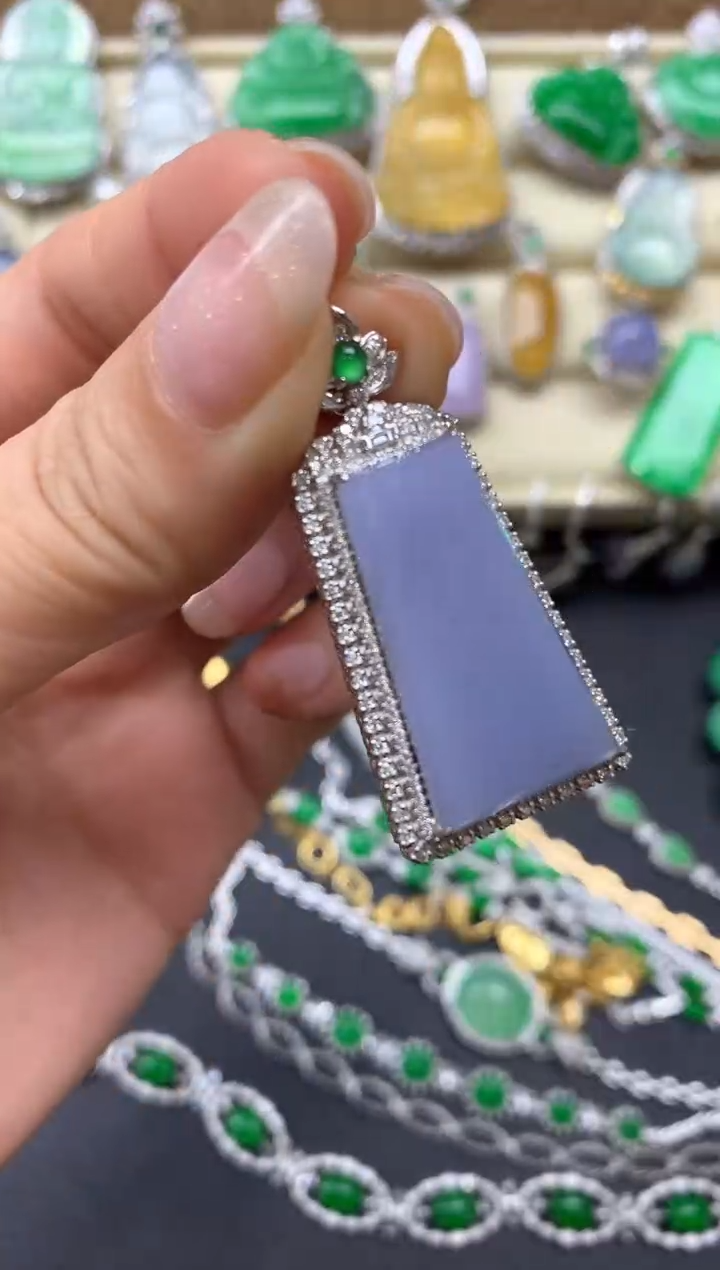 【闪购商品】翡翠颈饰18K金镶嵌551-中国好珍宝