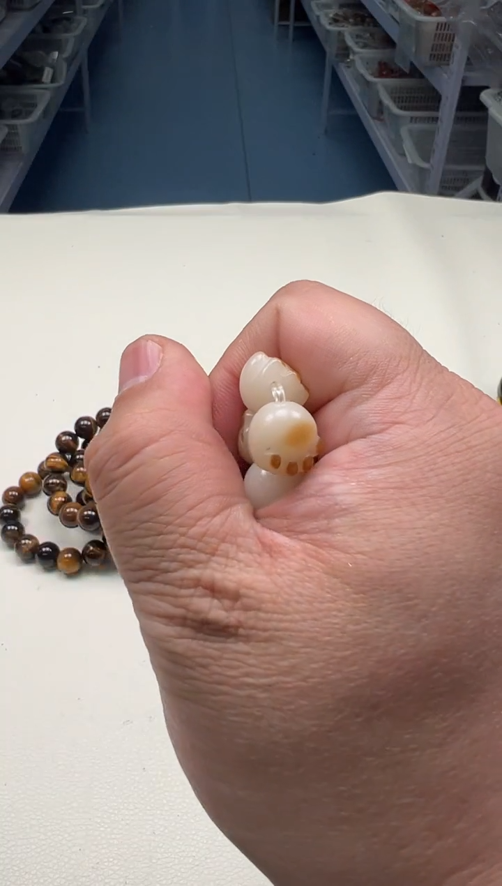 吊坠白玉菩提黄色单个914