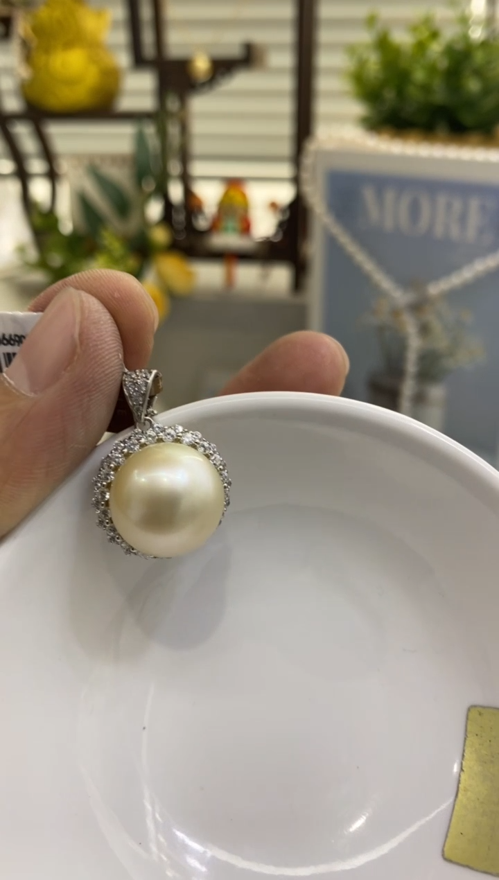 【闪购商品】海水珍珠BG未镶嵌珍珠吊坠赠链@@v0078