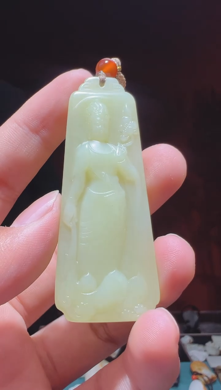 【闪购商品】和田玉吊坠(不含链)未镶嵌1