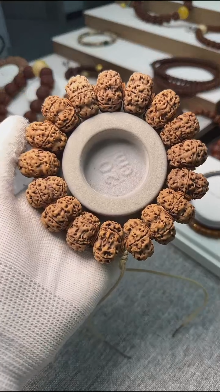 金刚菩提手串原生态夹板26mm