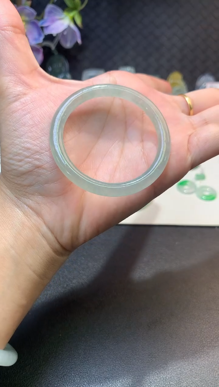 未镶嵌定制翡翠毛货41*6.2*5