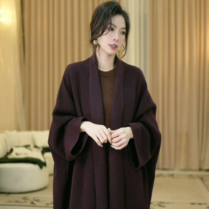 宝儿姐LEMONDISIN冬季新款高定极简纯色针织休闲短外套时尚百搭