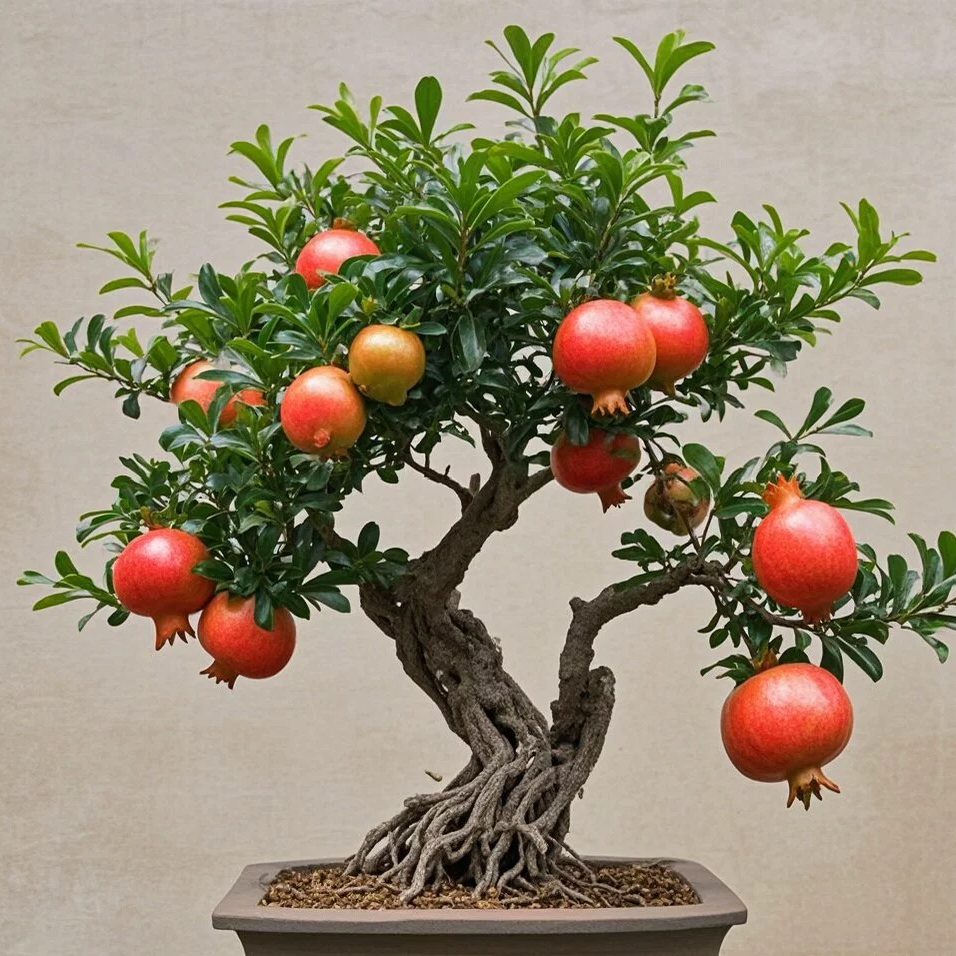 石榴老桩盆景观赏植物庭院景观树