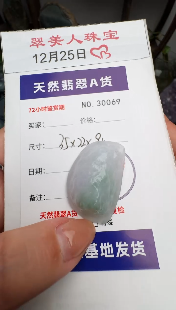 颈饰未镶嵌翡翠原石30069