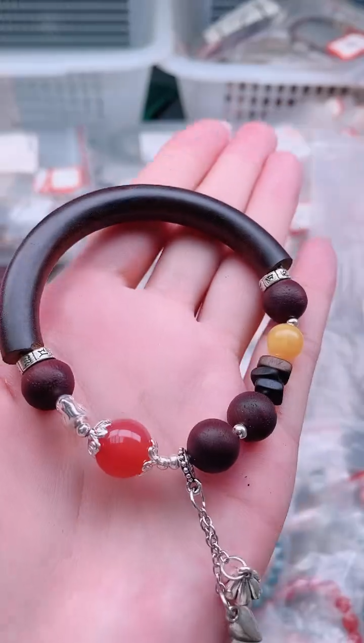 玛瑙/玉髓手镯未镶嵌多样性发拍一发一