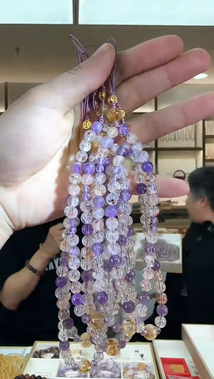 【闪购商品】紫晶挂件未镶嵌仙女超七 多样性发一件 6+