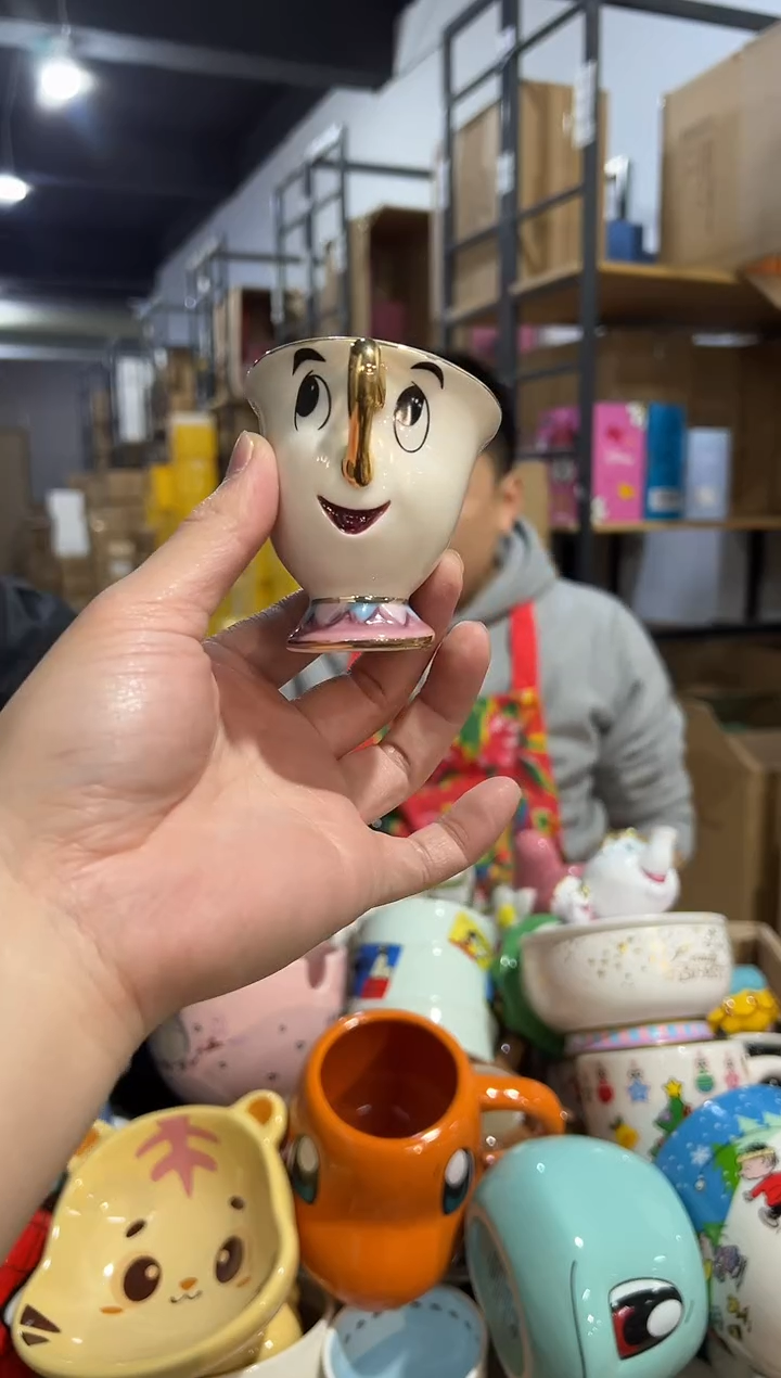 【闪购商品】杯陶瓷杯金边阿奇杯