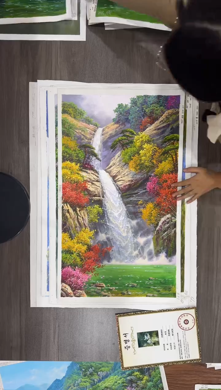 油画【167号】约50*70cm丨朝鲜原创纯手绘孤品油画丨顺丰包邮 