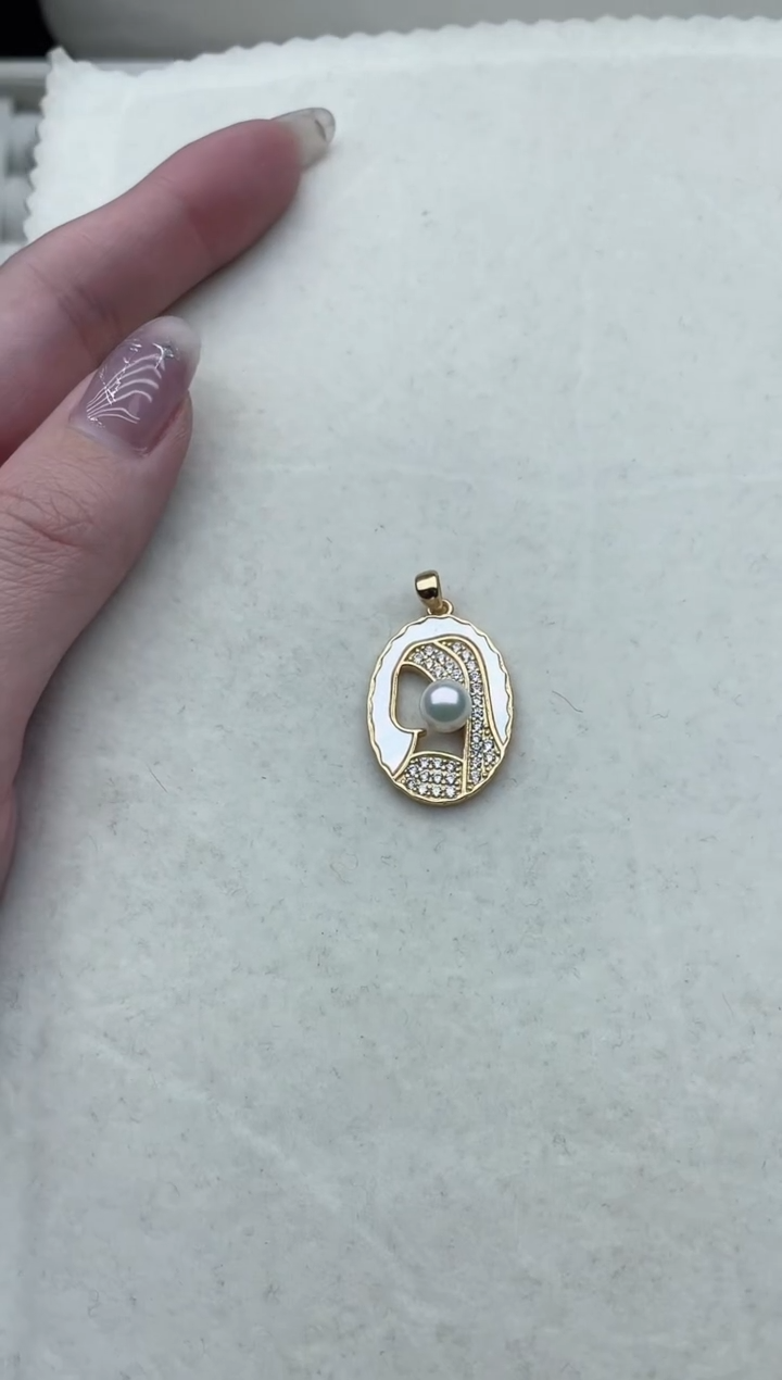 【闪购商品】海水珍珠吊坠银S925镶嵌Y68