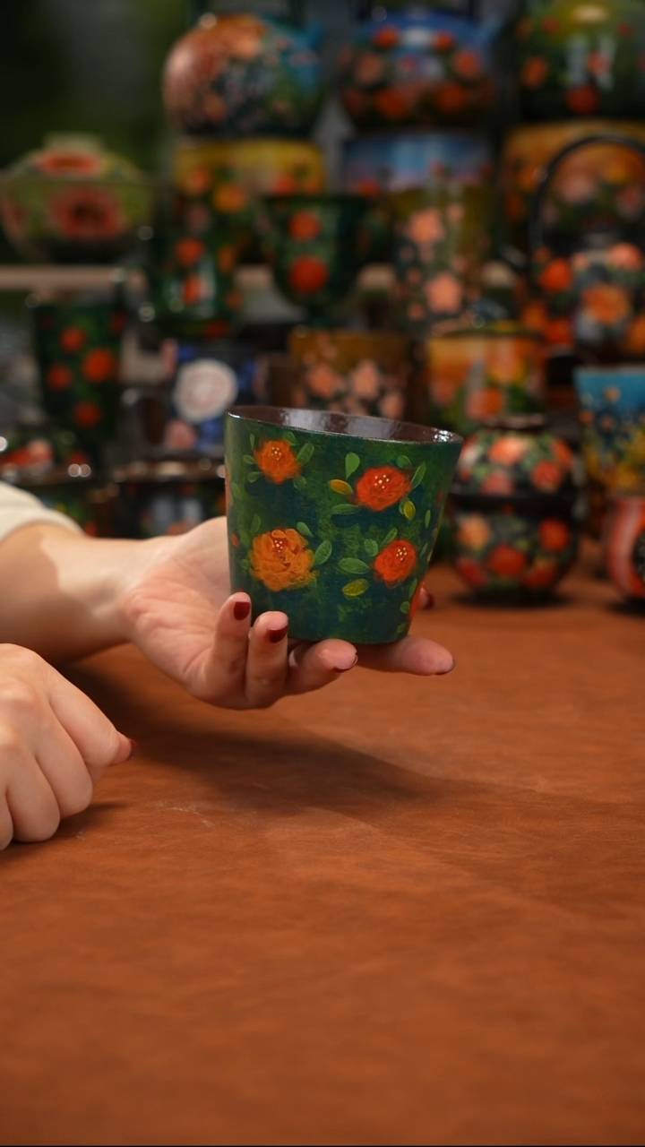 紫砂油画手绘釉下彩