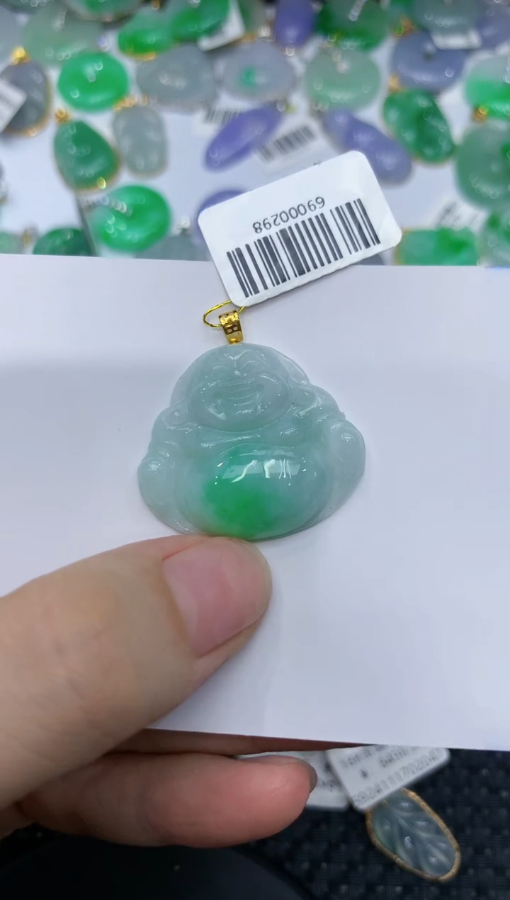 【闪购商品】翡翠颈饰18K金镶嵌1111111111