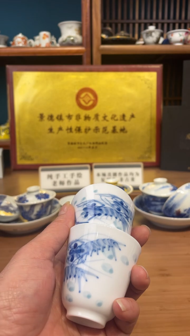 瓷片景德镇手工手绘陶瓷