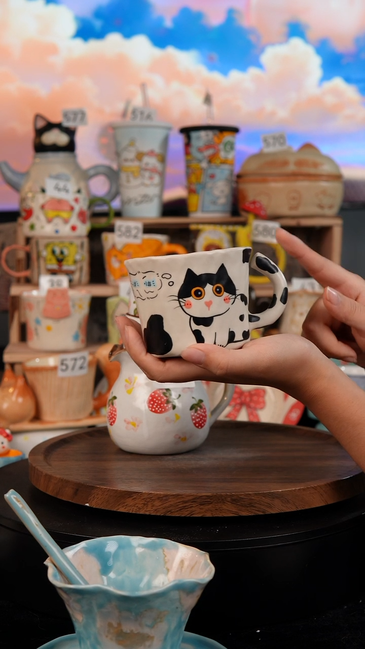 陶瓷双饮款景德镇手工陶瓷