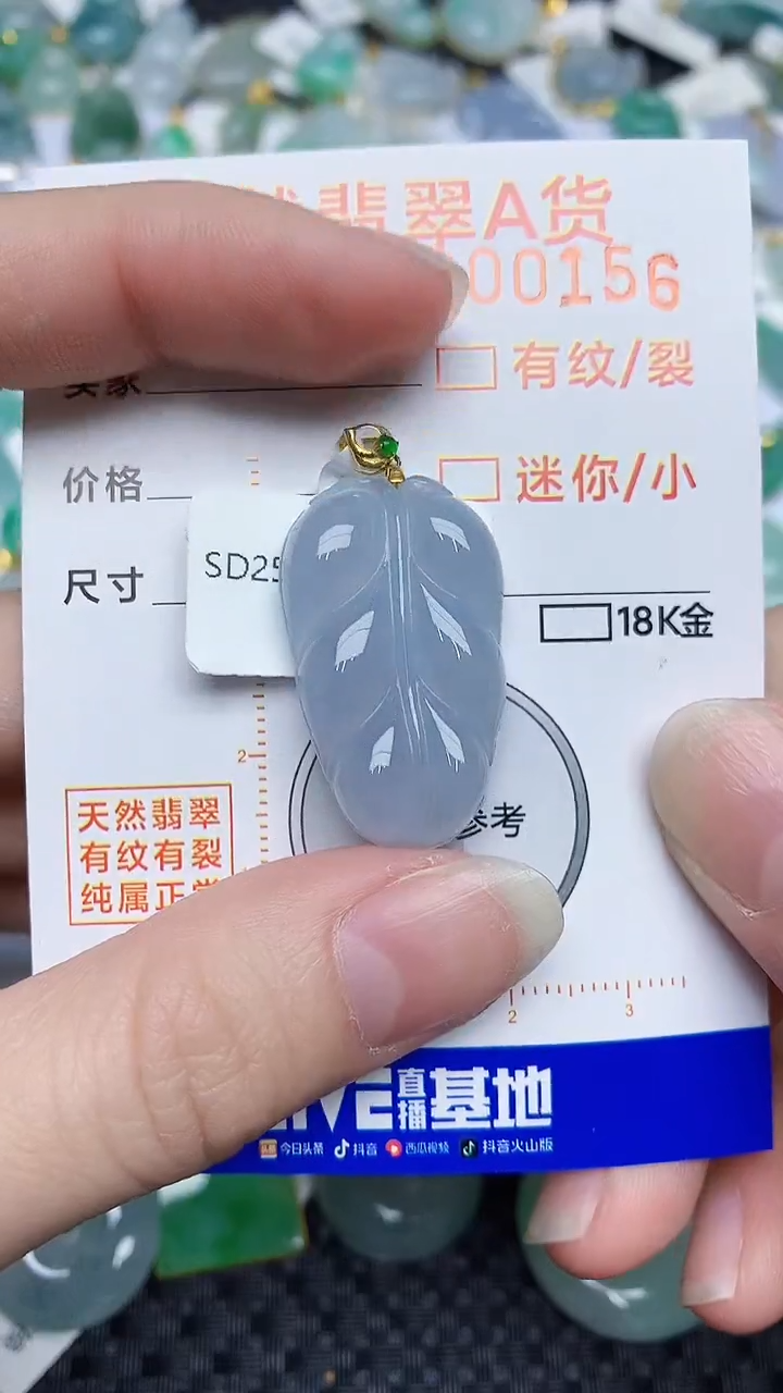 【闪购商品】翡翠颈饰18K金镶嵌2345638634534