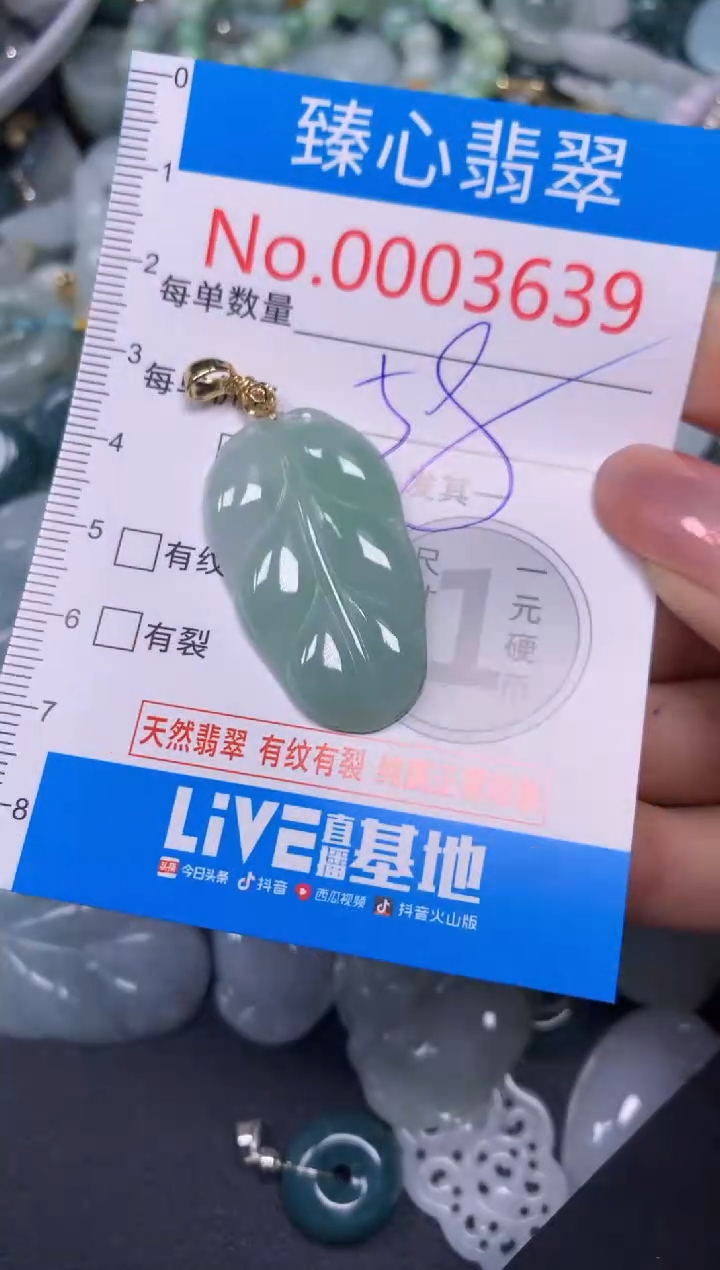 【闪购商品】翡翠颈饰未镶嵌含绳0003639