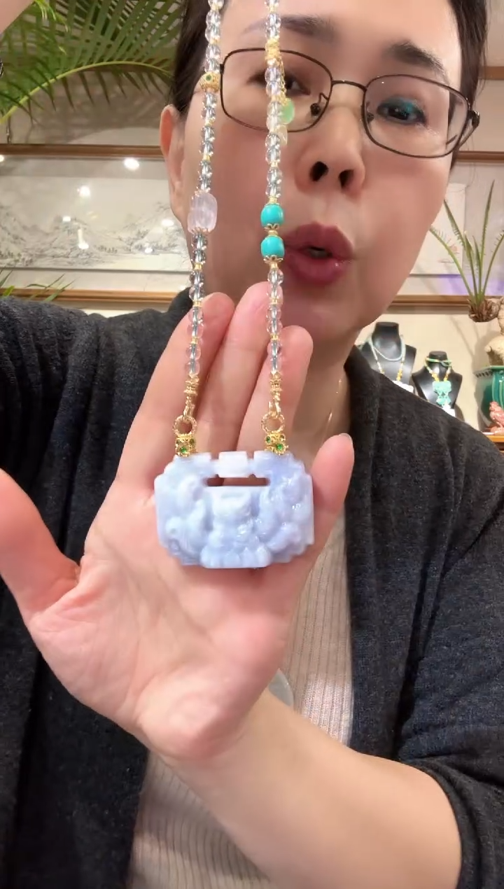 【闪购商品】翡翠颈饰未镶嵌国风