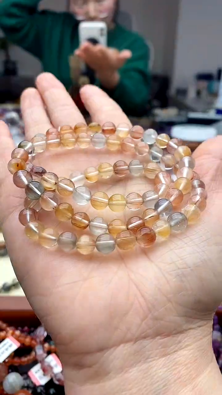 【闪购商品】水晶手链未镶嵌彩兔毛