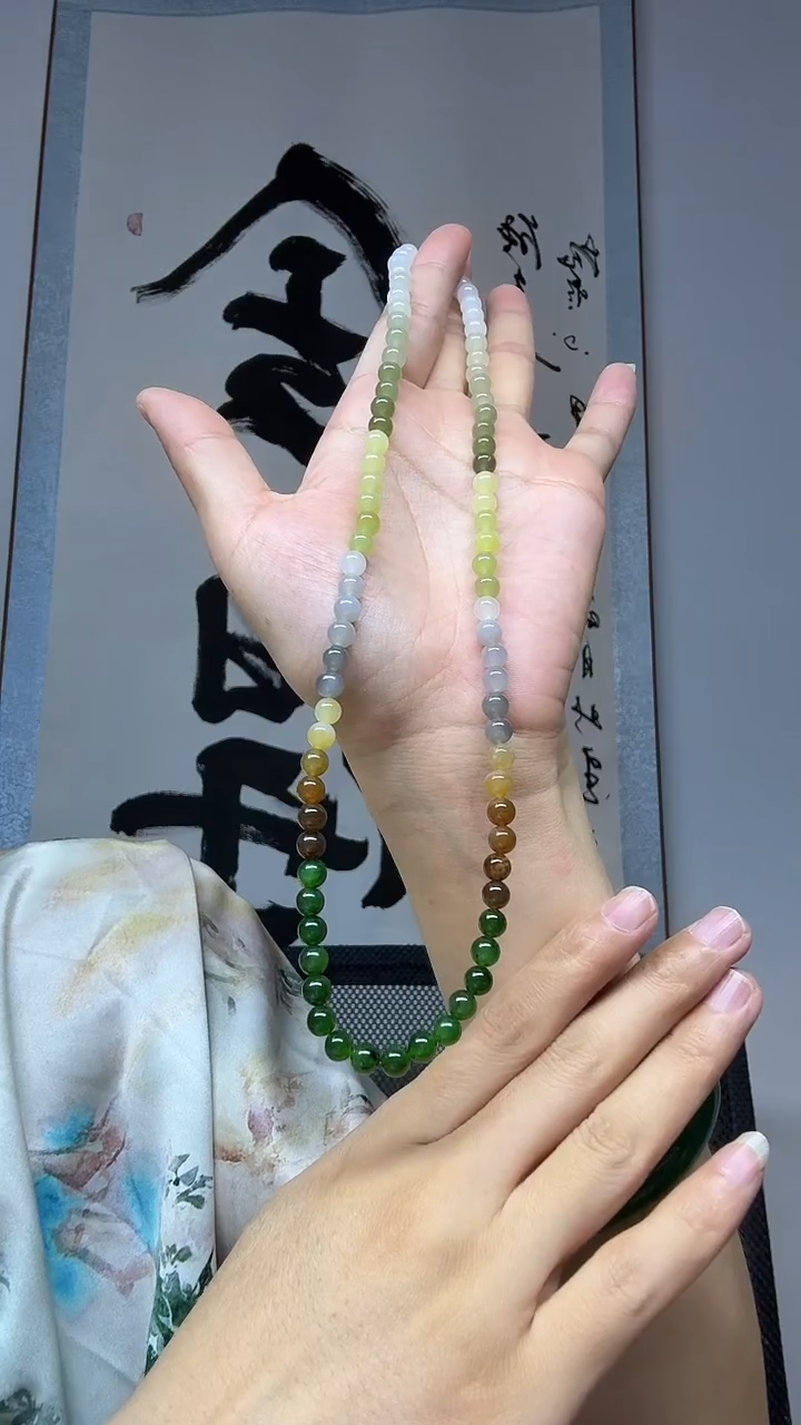 项链未镶嵌和田玉多宝卡6