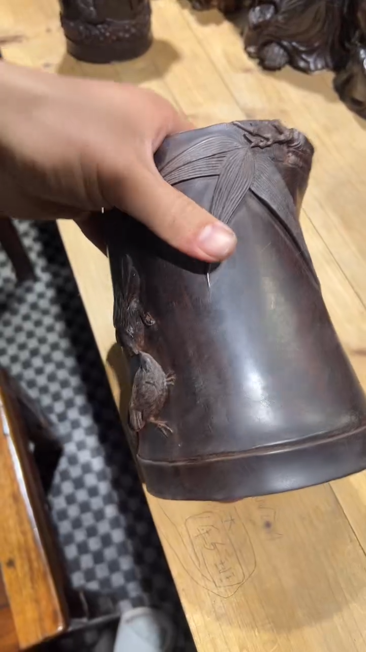 【闪购商品】檀香紫檀（小叶紫檀）4.1斤笔筒