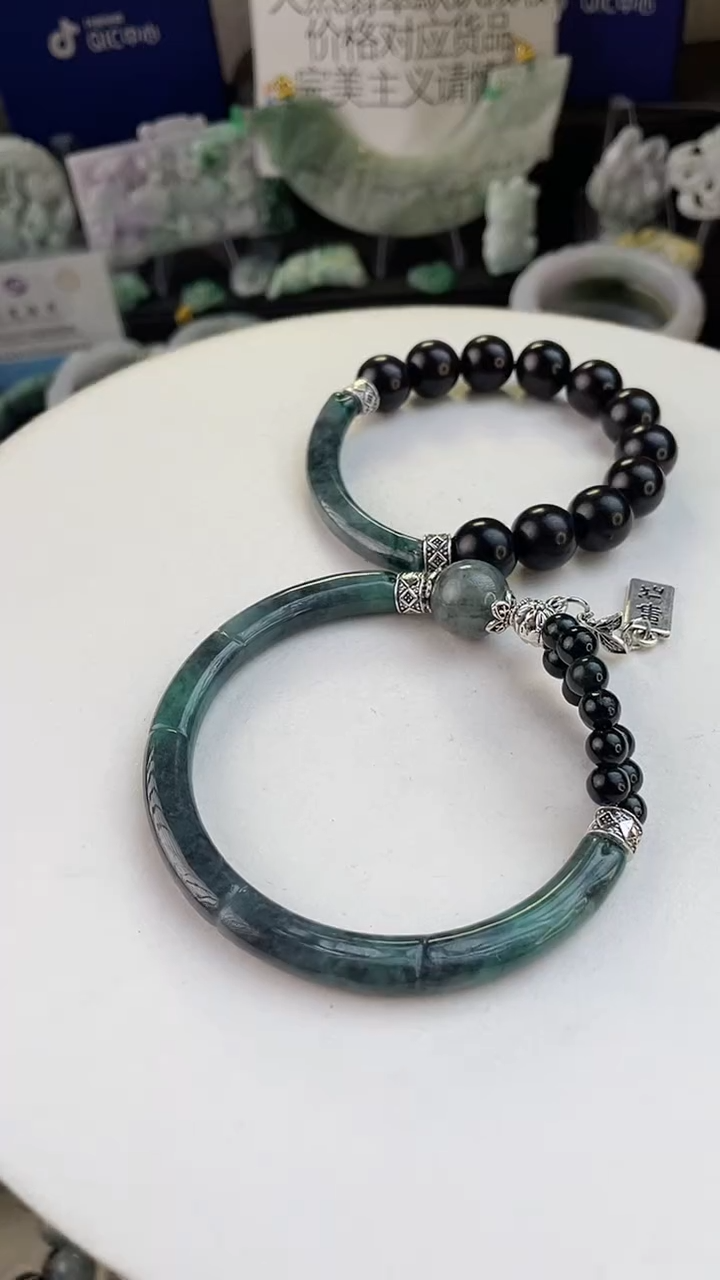 未镶嵌手链翡翠手工定制默认微瑕主播介绍为准