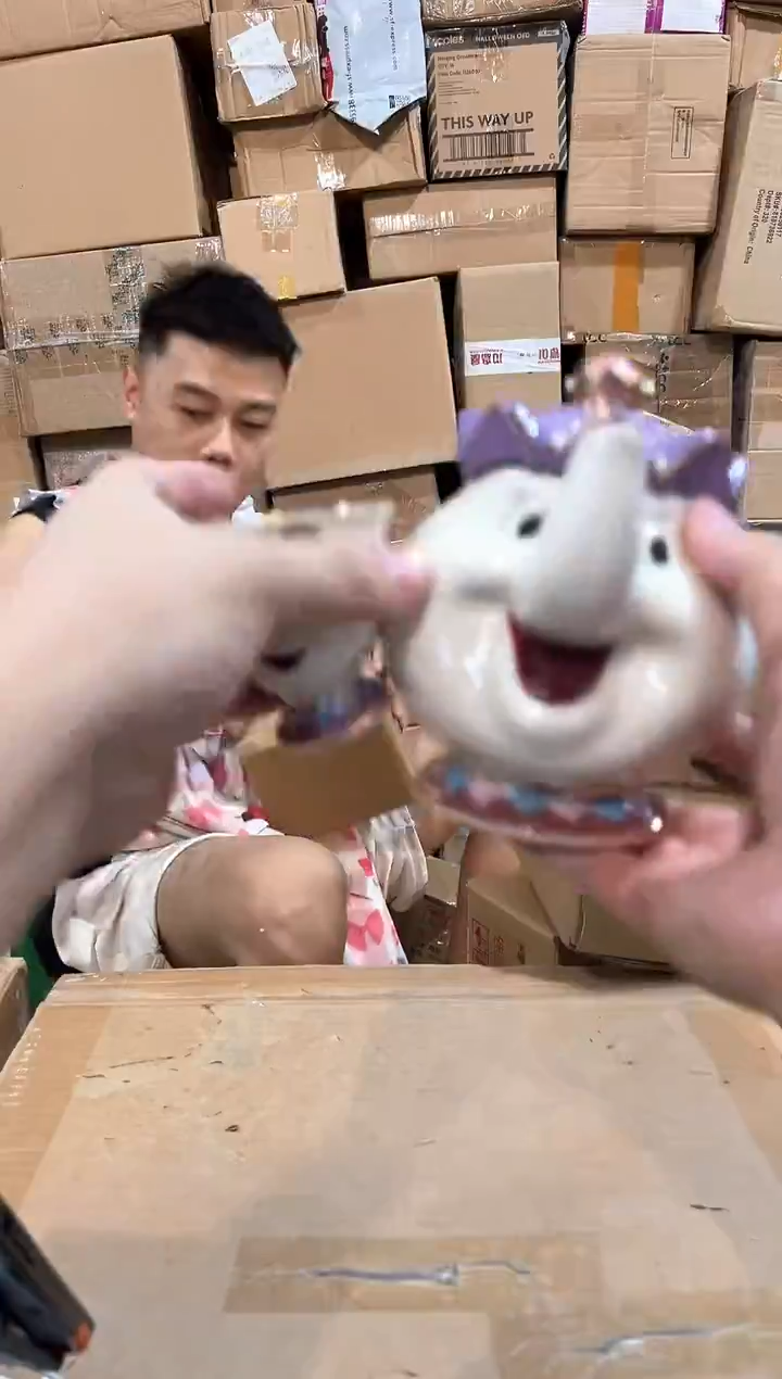瓷片茶壶太太一壶一杯