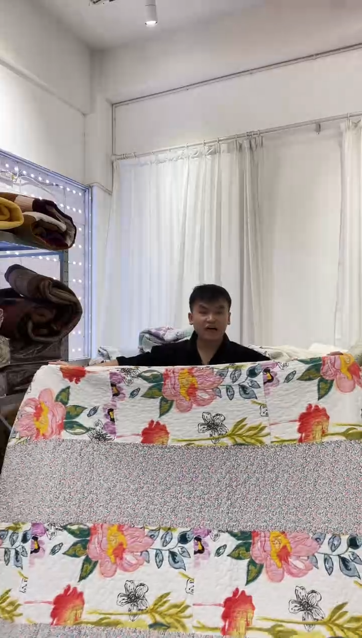 棉200*230纯棉床盖44号微瑕