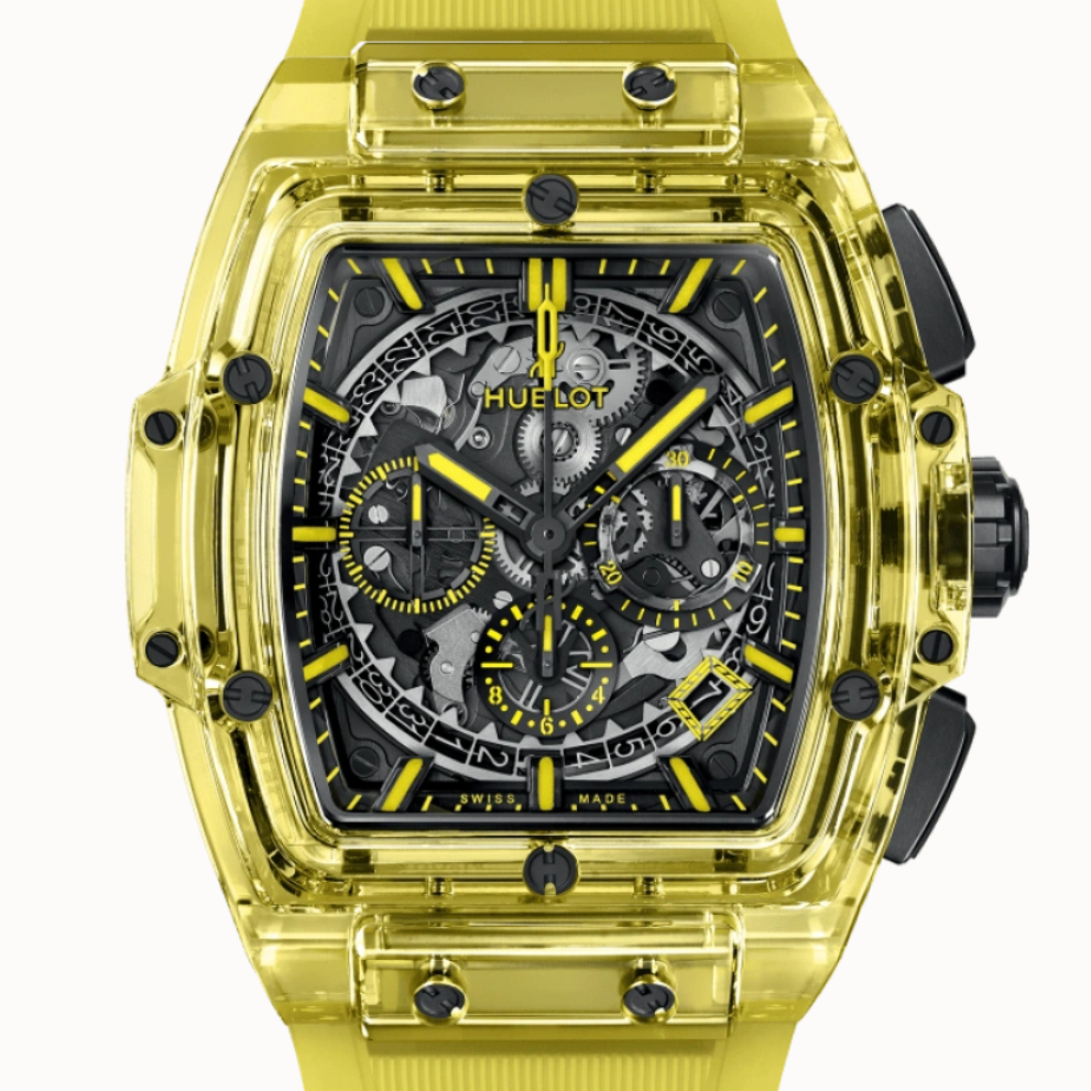 99新 Hublot/宇舶表 哈奢馆/名表/宇舶641/黄水晶/42mm/23全套