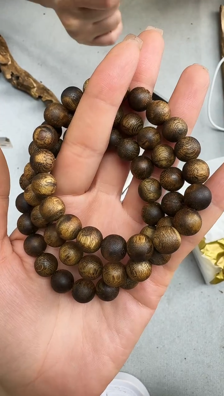 沉香手串1008张勺子圆珠单圈多样性发一