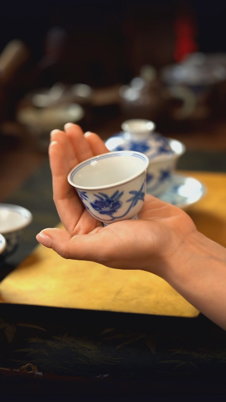 见山烧 秋葵铃铛杯
