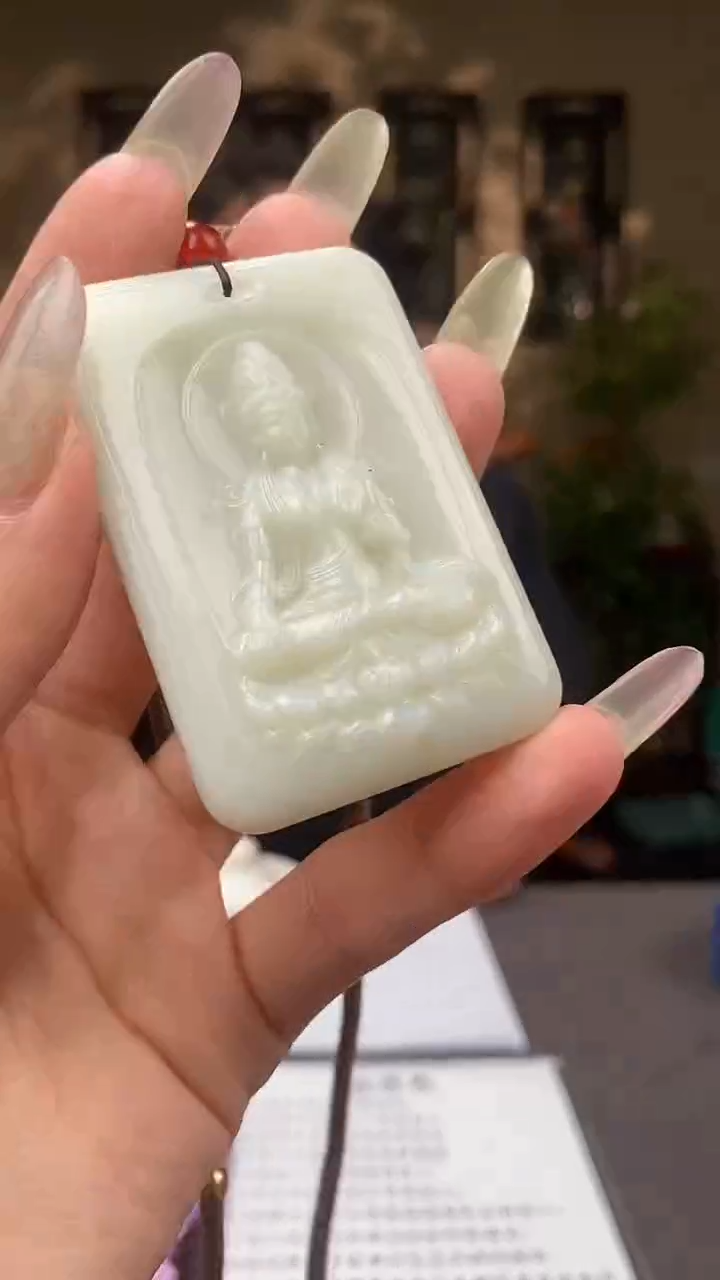 和田玉未镶嵌颈饰C341