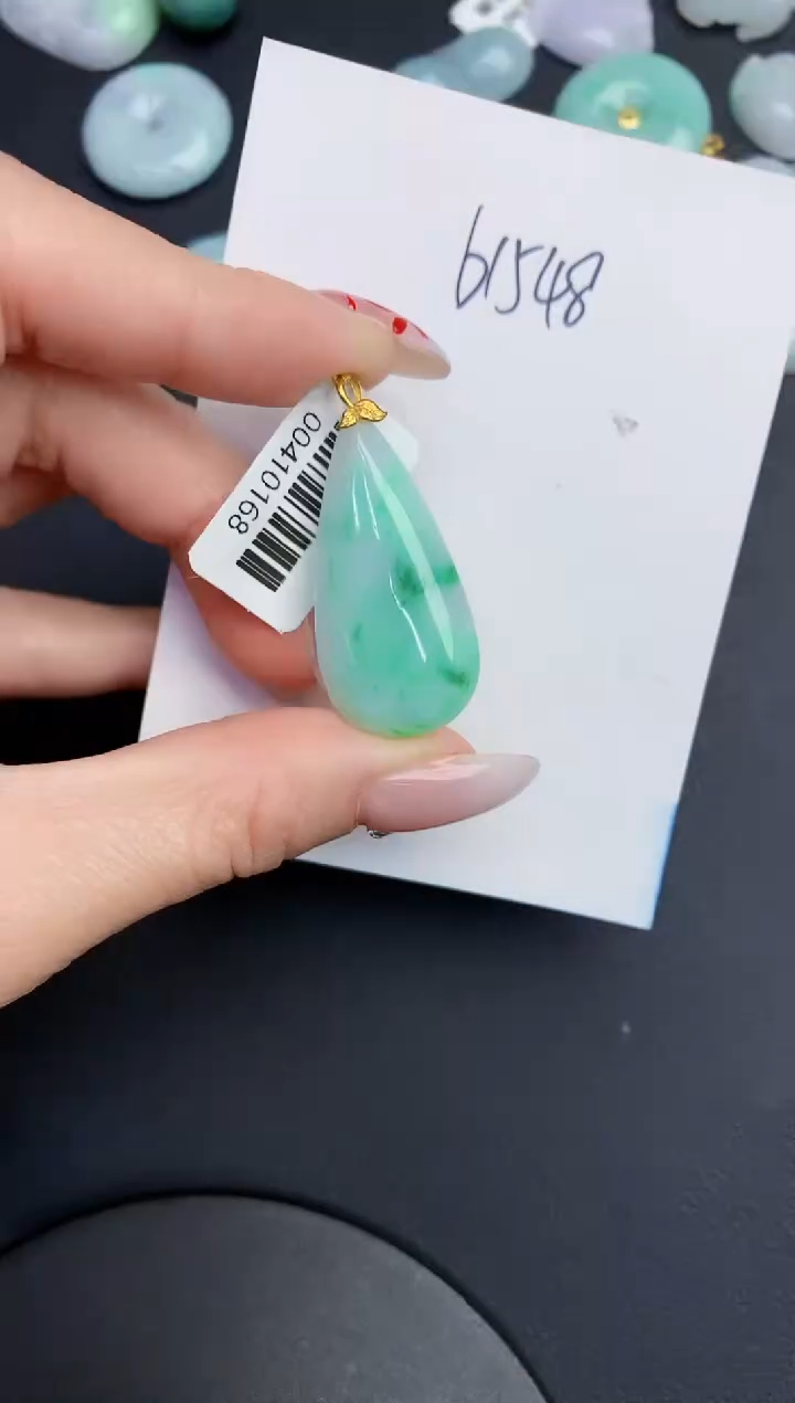 【闪购商品】翡翠颈饰18K金镶嵌0000000000