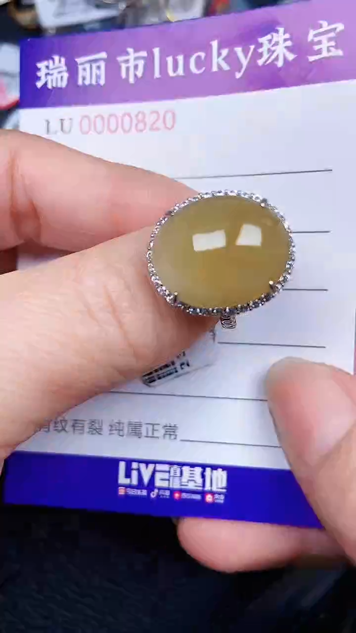 颈饰银S925镶嵌翡翠0820