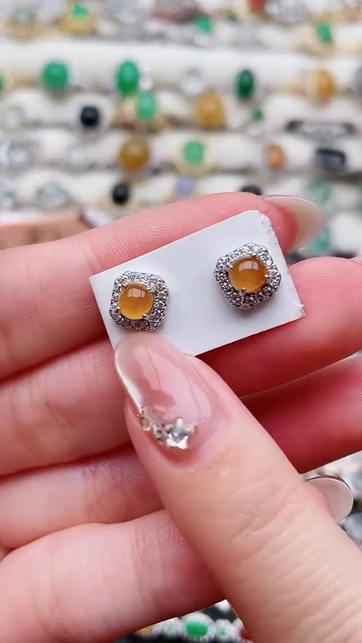 银S925镶嵌戒指翡翠116