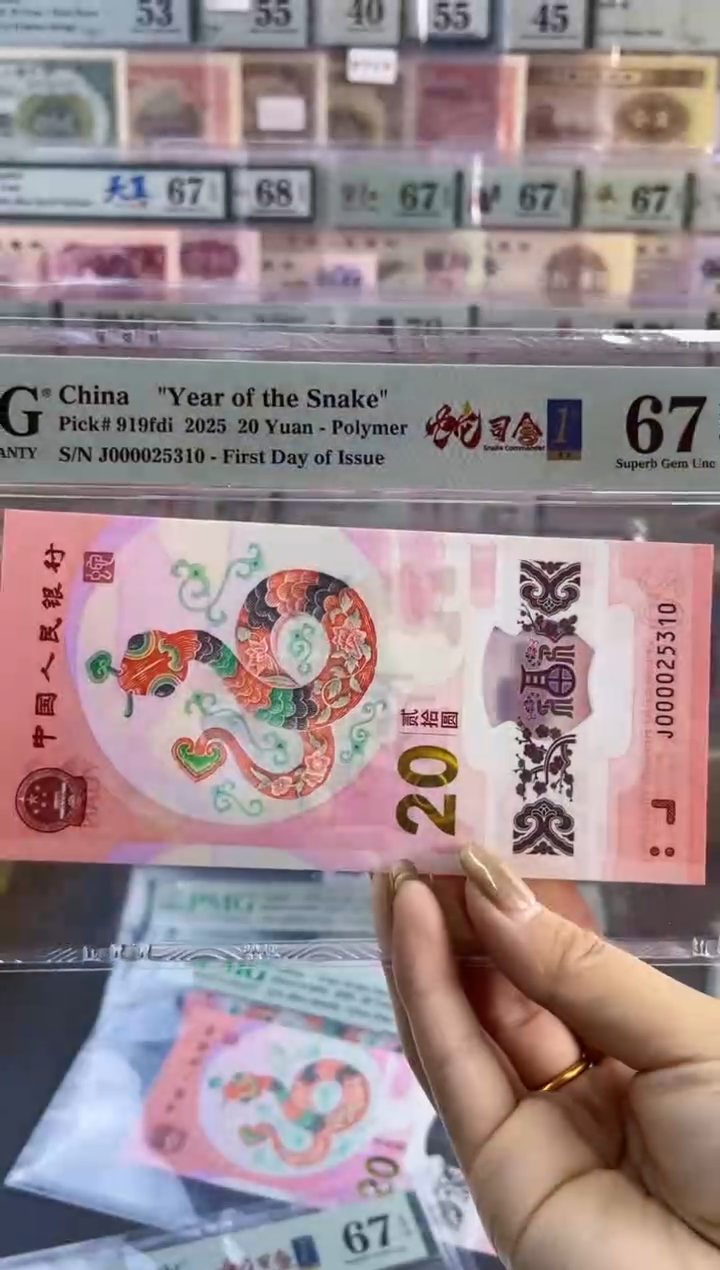 【闪购商品】塑料蛇司令首日标 PMG67分尾310