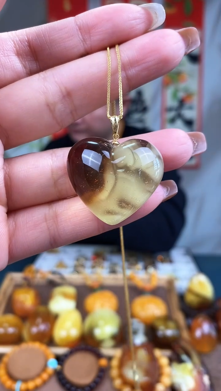 【闪购商品】琥珀裸石18K金镶嵌基地发货 一物一证 顺丰包邮