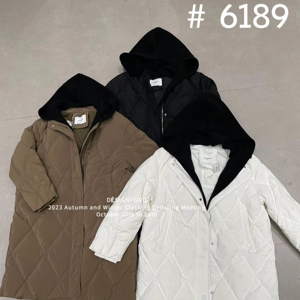 6189四色连帽羽绒服