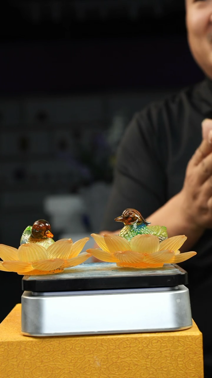 手工艺品琉璃古法琉璃4个摆件