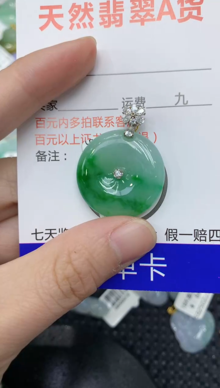 【闪购商品】翡翠颈饰18K金镶嵌11111111111