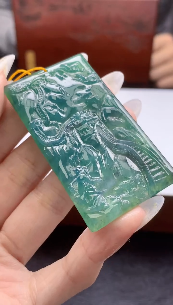 【闪购商品】定制翡翠未镶嵌011ee-毛货山水82