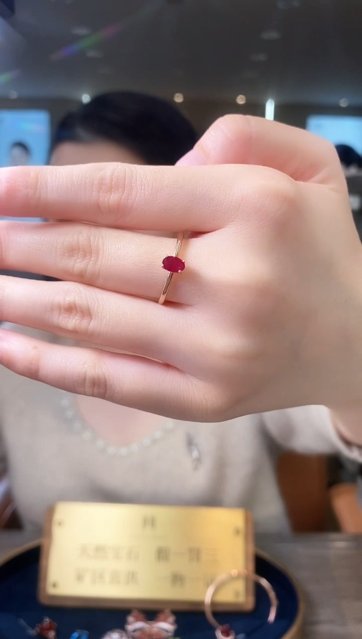 【闪购商品】红宝石戒指银S925镶嵌09