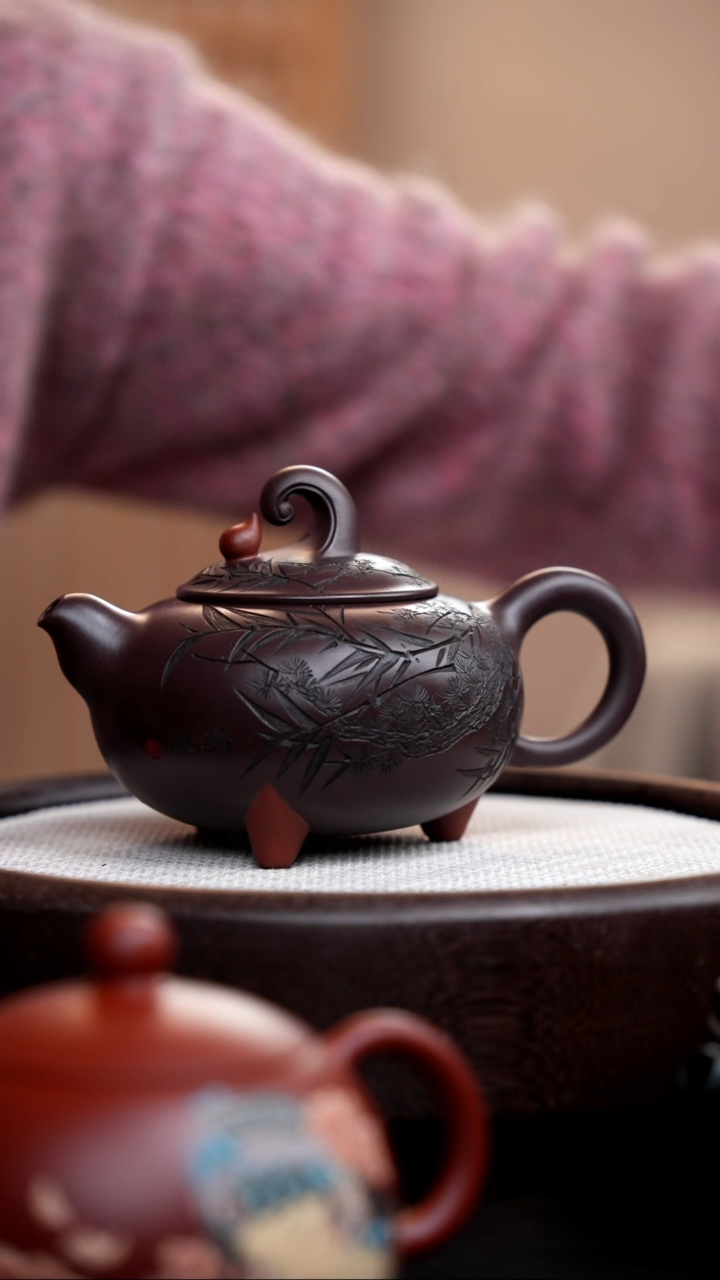 【闪购商品】紫砂茶壶紫泥滴水之恩壶